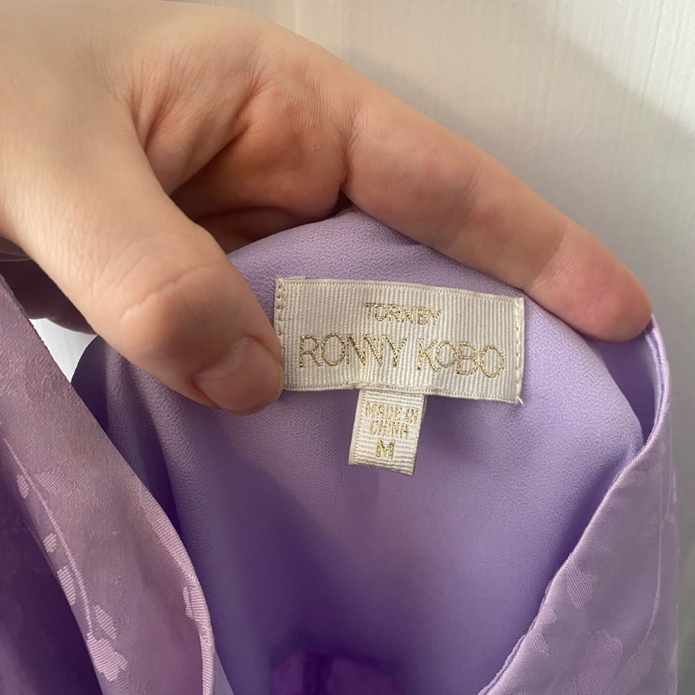 Ronny Kobo Collection Lilac Halter Dress - Picture 4 of 4